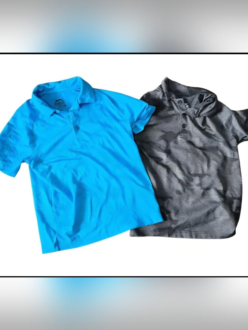 Slazenger Boys' Camo Jacquard Golf Polo